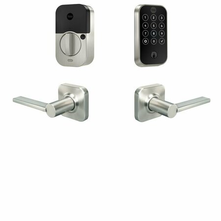 YALE REAL LIVING Yale Assure Lock 2 Bundle with Touchscreen Wi Fi Deadbolt, Valdosta Lever Passage, and BYRD420WF1VL619